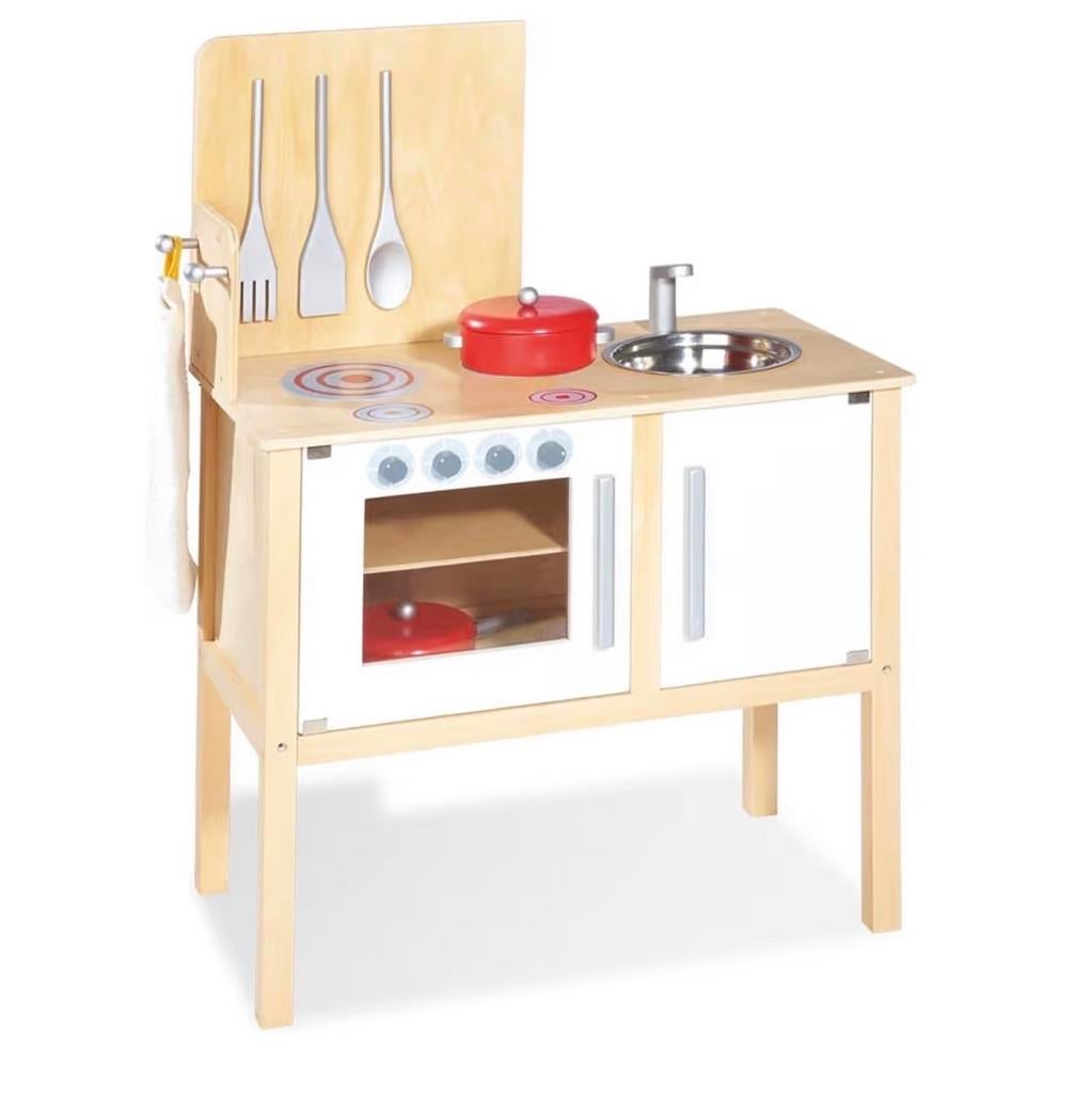Pinolino Kinderkeuken Jette - Wit/Zilver, Ophalen, Gebruikt, Hout, Speelkeuken