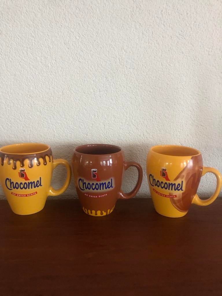 Zeldzame Chocomel mokken - Set van 3, Ophalen of Verzenden, Zo goed als nieuw