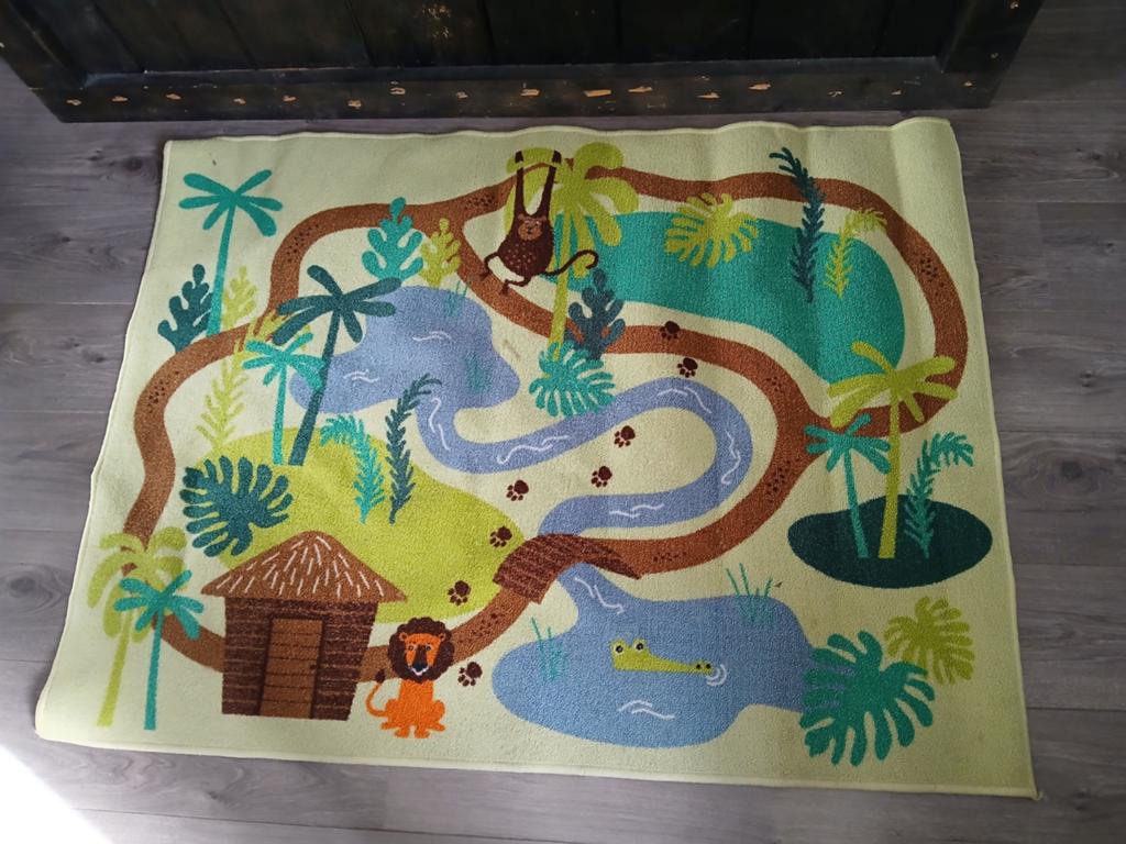 Speelkleed met jungle dieren en opbergzak, Kinderen en Baby's, Speelgoed | Overig, Ophalen of Verzenden, Zo goed als nieuw, Jongen of Meisje