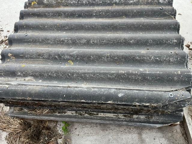 asbestvrije golfplaten, Doe-het-zelf en Verbouw, Overige materialen, Gebruikt, Zwart, Ophalen of Verzenden
