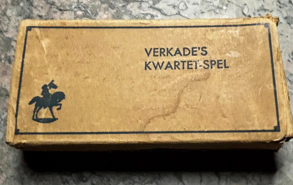 Verkade’s kwartetspel (compleet) – vintage ca. 1930–1950., Hobby en Vrije tijd, Ophalen of Verzenden, Gebruikt