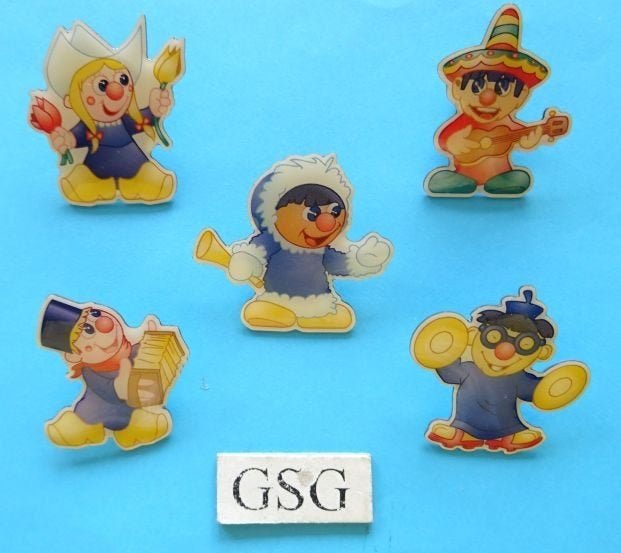 Carnaval Festival nr. EPP024-02 t/m EPP028-02, Ophalen, Zo goed als nieuw, Button of Speldje