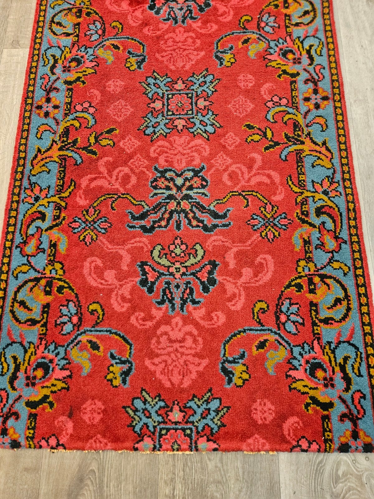 Perzische Loper. Prachtige kleuren en patronen! Weg = Weg!, Perzisch, 200 cm of meer, Zo goed als nieuw, Rechthoekig