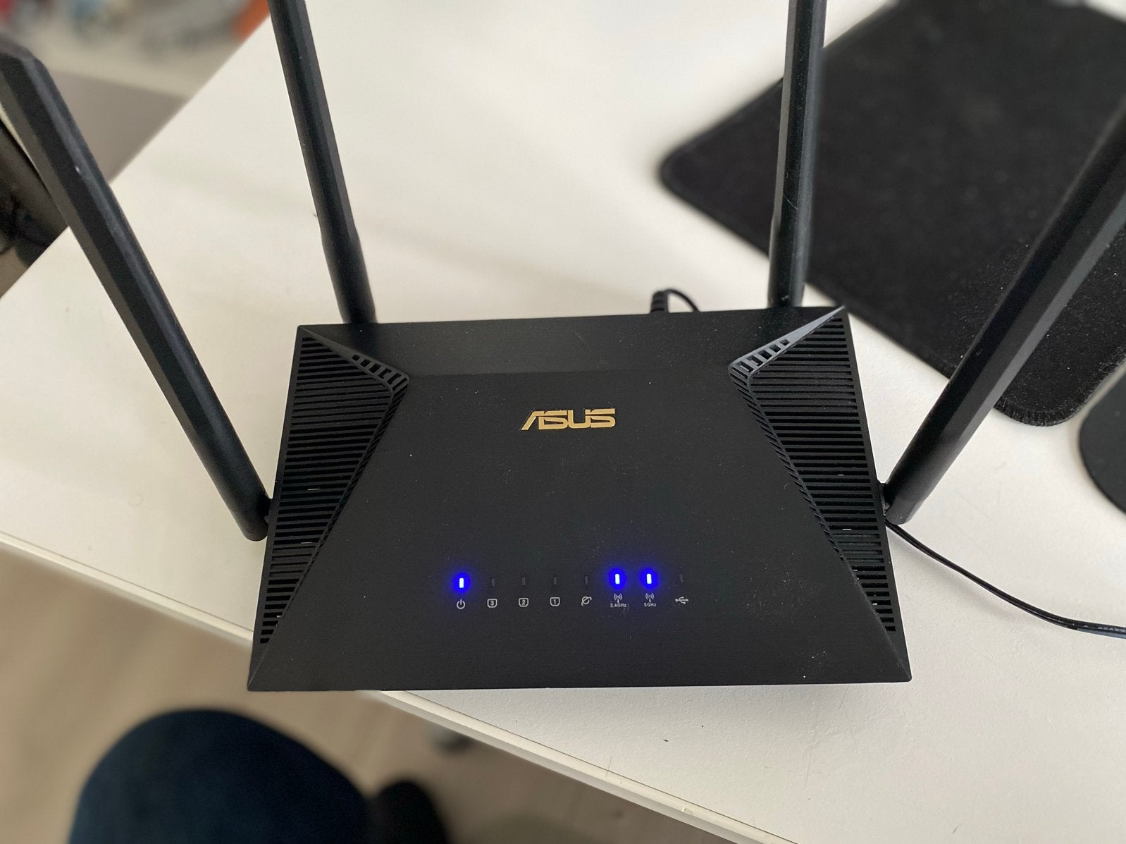 ASUS RT-AX53U AX1800 Dual Band WiFi 6 Router, Ophalen, Zo goed als nieuw, Router