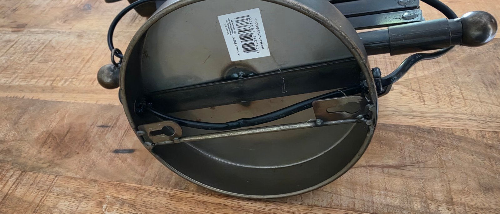 Retro Muurlamp - Countryfield Collectie, Huis en Inrichting, Ophalen, Met snoer/stekker, Zwart, Nieuw