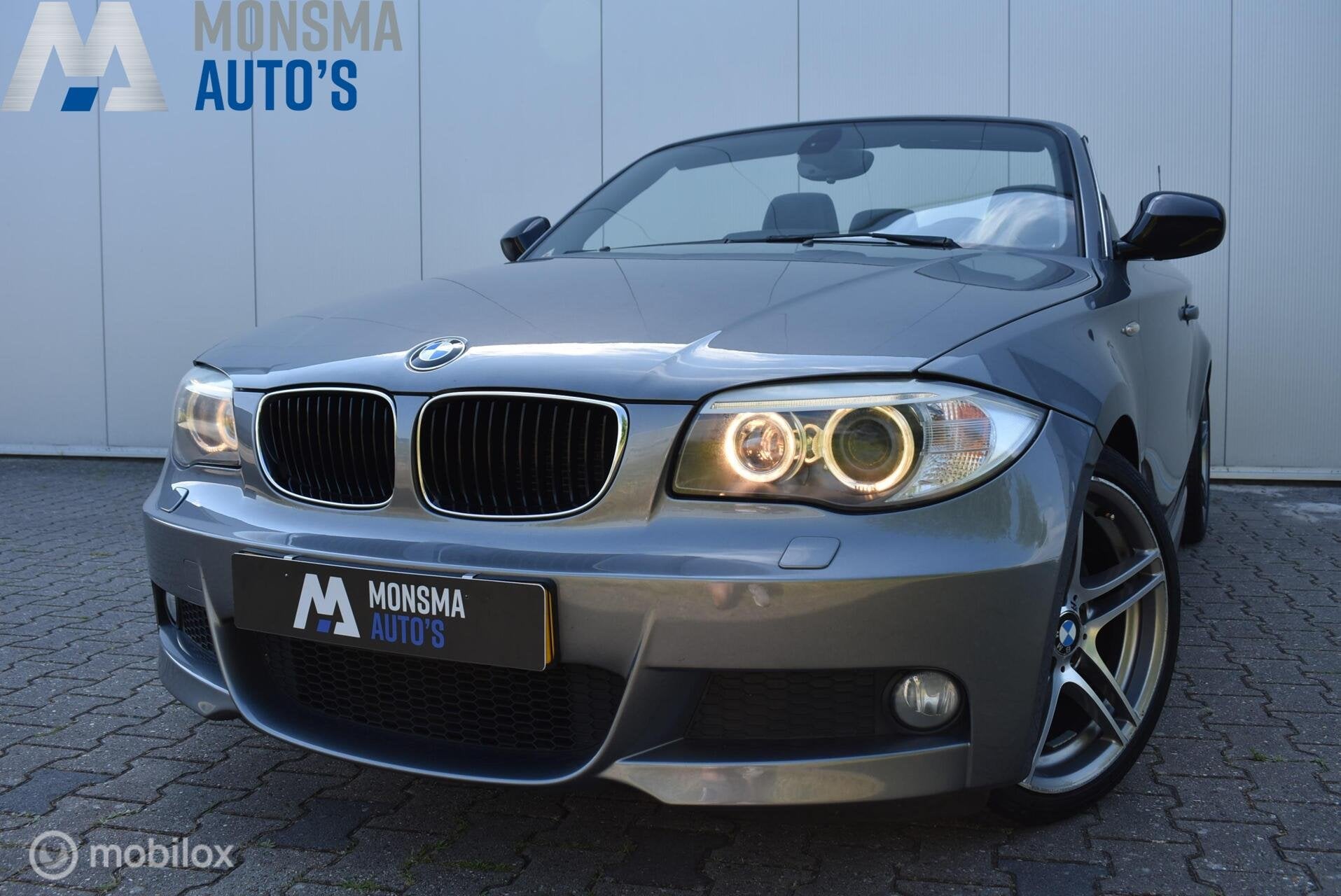BMW 118i AUT. Cabrio M-Sport Edition Spacegrau Xenon Navi Cl, Auto's, Euro 5, Achterwielaandrijving, Zwart, Cabriolet