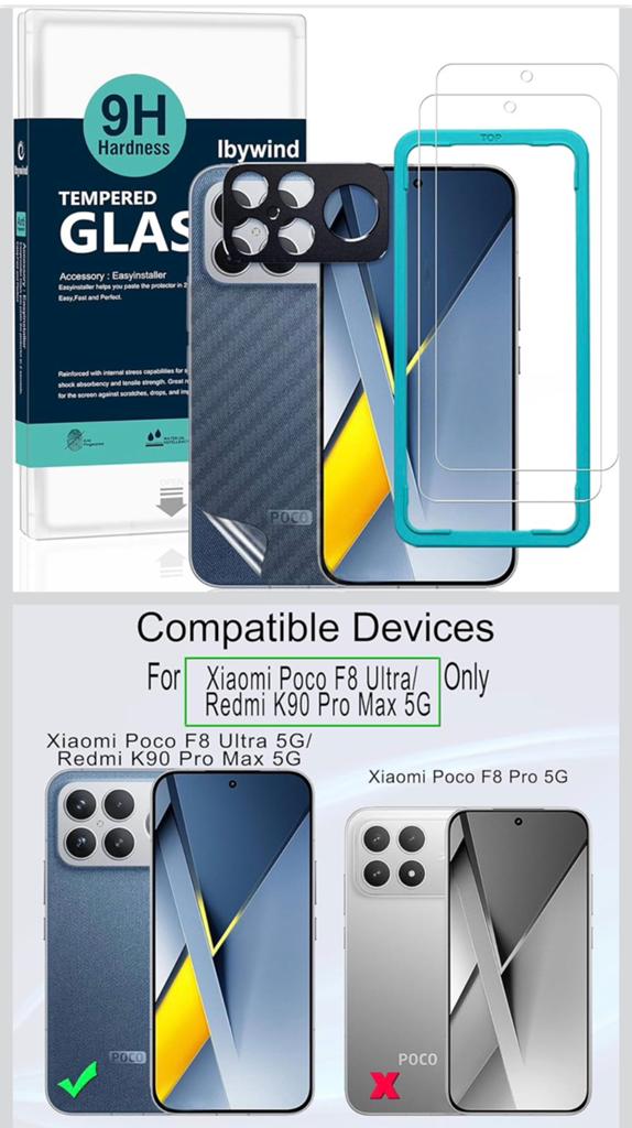 Screenprotector for Poco X8 Ultra, Ophalen of Verzenden, Nieuw, 6 megapixel of meer, Overige modellen