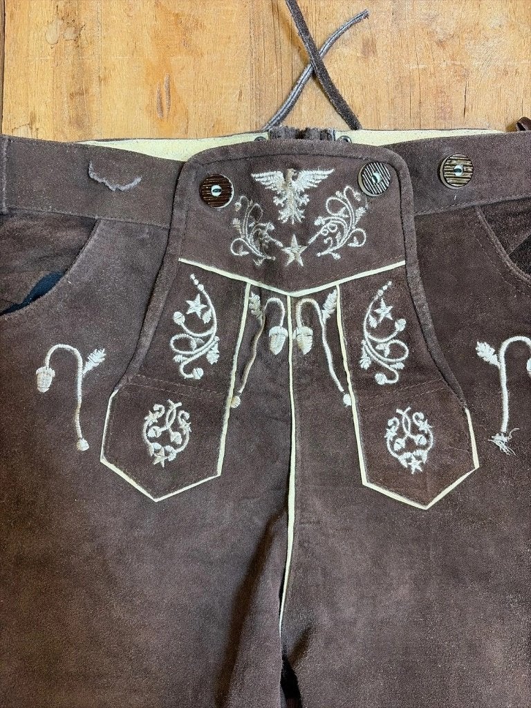 Originele Lederhosen maat 52, Engelleiter, Ophalen of Verzenden, Mon Plaisir 19, Etten-Leur, Netherlands, DJT De Juiste Toon