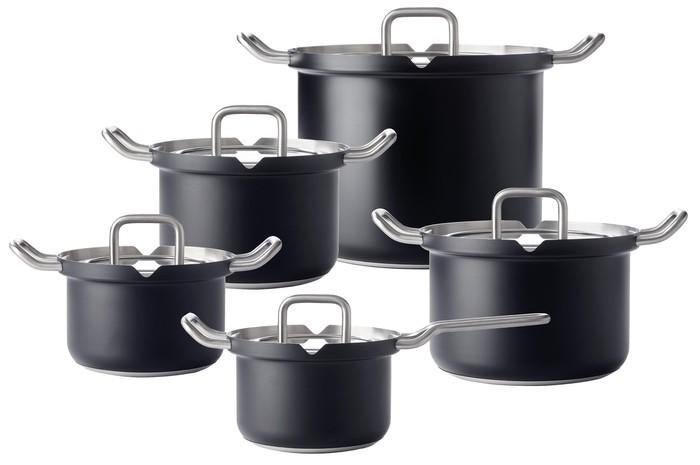Bk pannen set, Huis en Inrichting, Keuken | Potten en Pannen, Ophalen of Verzenden, Nieuw, Rvs