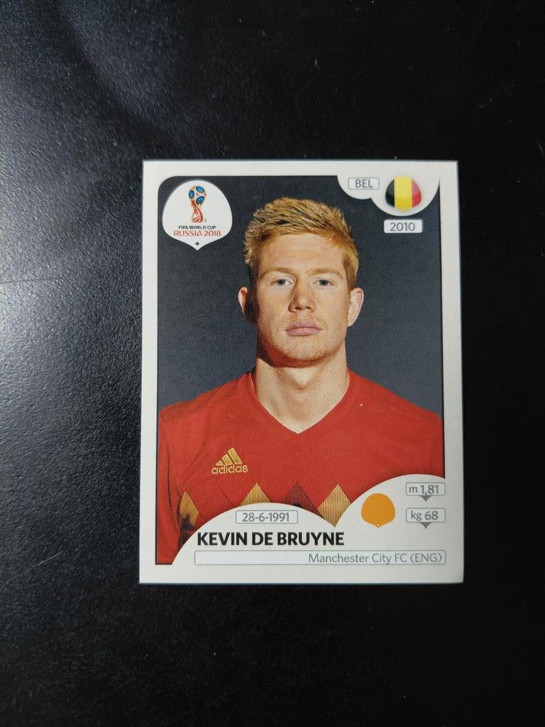 Kevin de bruyne (belgie) panini wk 2018, Ophalen of Verzenden, Nieuw, Buitenlandse clubs, Poster, Plaatje of Sticker