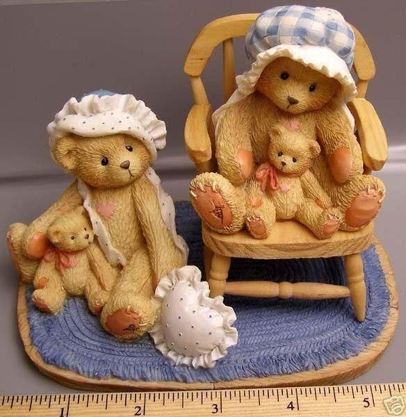 Cherished Teddies Priscilla and Greta, Ophalen of Verzenden, Zo goed als nieuw, Beeldje, Cherished Teddies