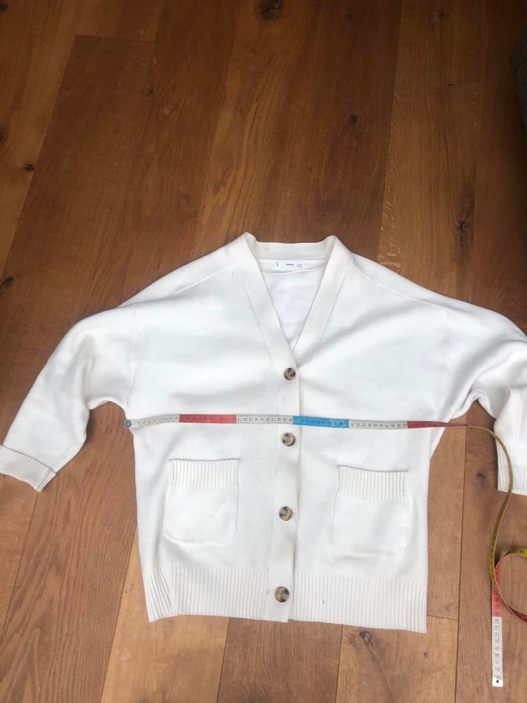 MNG Wit Vest, Verzenden, Zo goed als nieuw, Maat 36 (S), Wit