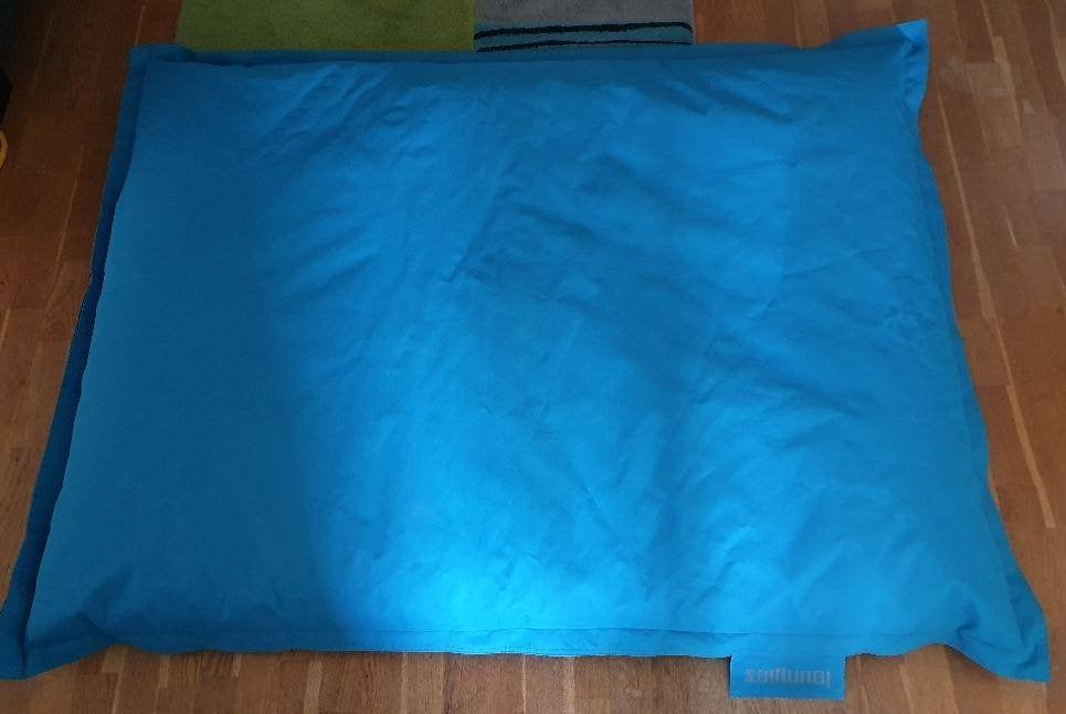 Zitzak top merk Loungies 130x170, Ophalen, Gebruikt, Blauw, Zitzak