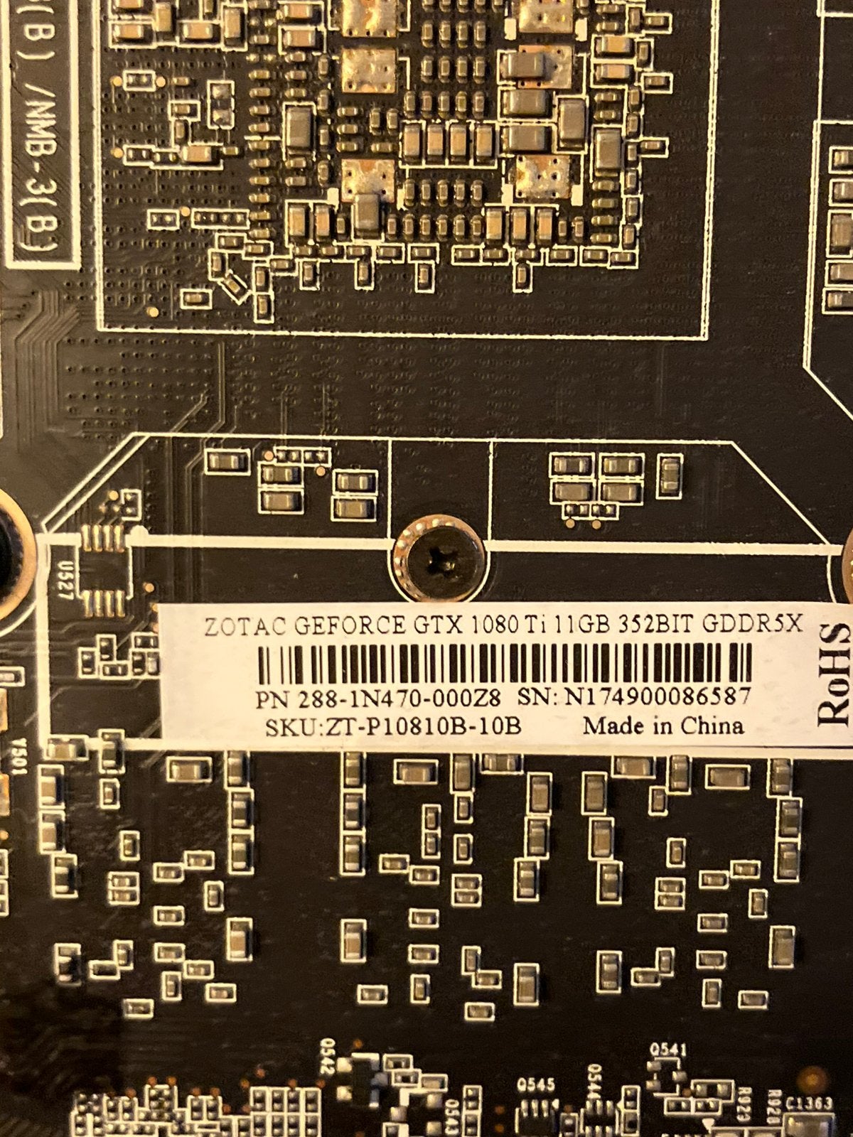 NVIDIA GeForce GTX 1080 Ti Zotac Turbo 11GB videokaart, Computers en Software, PCI-Express 3, Ophalen of Verzenden, HDMI, Nvidia