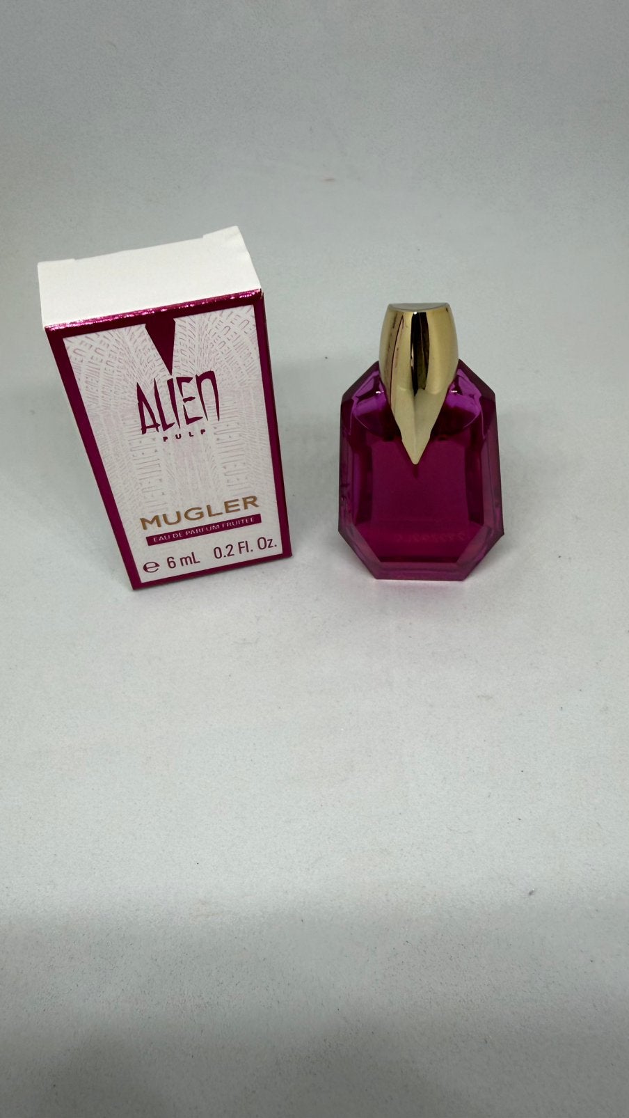 Parfumminiatuur Alien Pulp van Thierry Mugler 6 ml, Verzamelen, Ophalen of Verzenden, Nieuw, Miniatuur, Gevuld