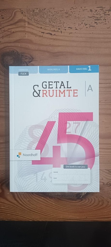 Getal & Ruimte Leerboek FLEX Wiskunde A HAVO DEEL 1, Wiskunde A, Noordhoff, Ophalen of Verzenden, HAVO