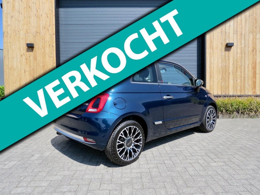 Fiat 500c 1.0 Hybrid Star *Big Navi *Carplay *Cruise con, Voorwielaandrijving, Gebruikt, Leder en Stof, Origineel Nederlands