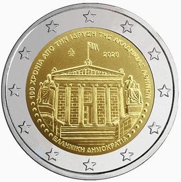 Griekenland 2026 – Academie van Athene - 2 euro UNC, Ophalen of Verzenden, Griekenland, 2 euro, Losse munt