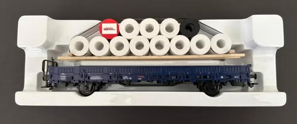 Marklin H0 48506 - Rongenwagen met lading in ovp, Wisselstroom, Ophalen of Verzenden, Märklin, Nieuw