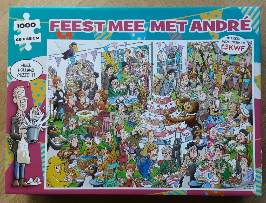 legpuzzel Feest mee met André (van Duin), Ophalen of Verzenden, 500 t/m 1500 stukjes, Zo goed als nieuw, Legpuzzel