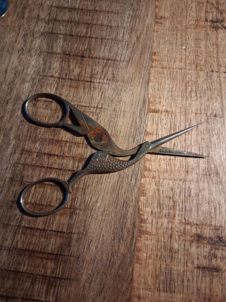 Antieke ooievaar schaar - decoratief en functioneel, Ophalen of Verzenden