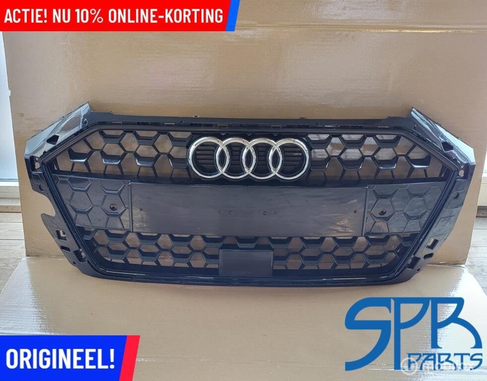 AUDI A1 82A GB S-LINE GRILLE ORIGI 2018-2020 DARK CHROOM RN4, Auto-onderdelen, Verlichting, Gebruikt, AUDI, Audi, Ophalen of Verzenden