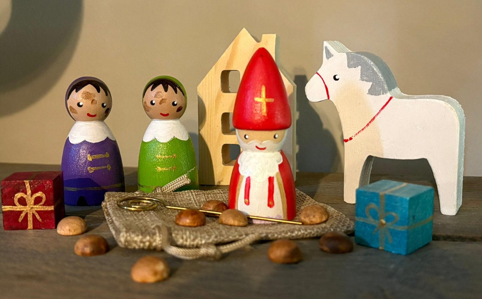 Peg dolls sinterklaas, Diversen, Ophalen of Verzenden, Nieuw