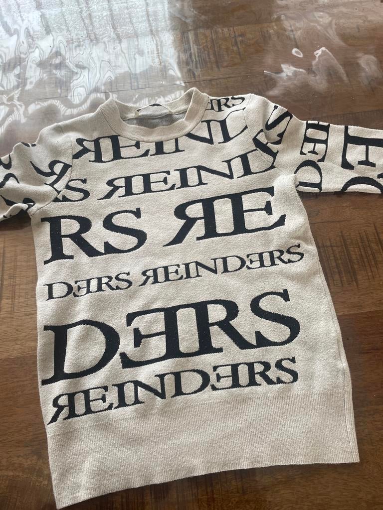 Reinders truitje met logo print, Ophalen of Verzenden, Gedragen, Maat 38/40 (M), Beige