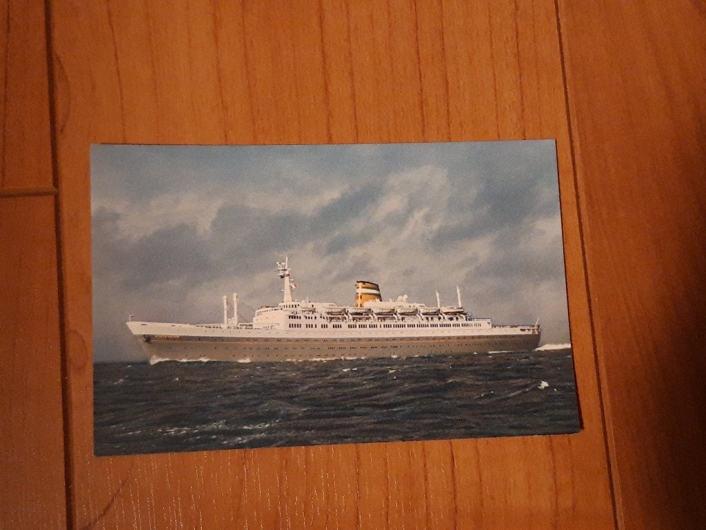 Uit erfenis - PR kaart s.s. Statendam vermoedelijk uit 1959, Ophalen of Verzenden, Nieuw, Kaart, Foto of Prent