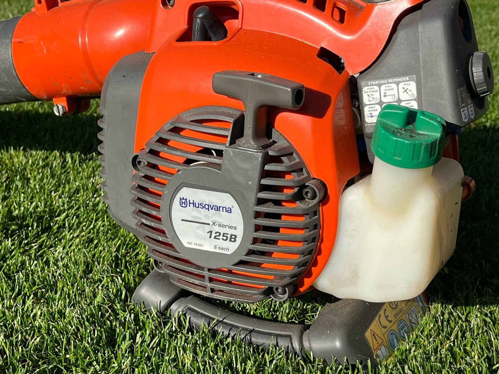 Husqvarna Benzine Bladblazer 125B met Zuigfunctie, Ophalen, Benzine, Gebruikt, Met zuigfunctie