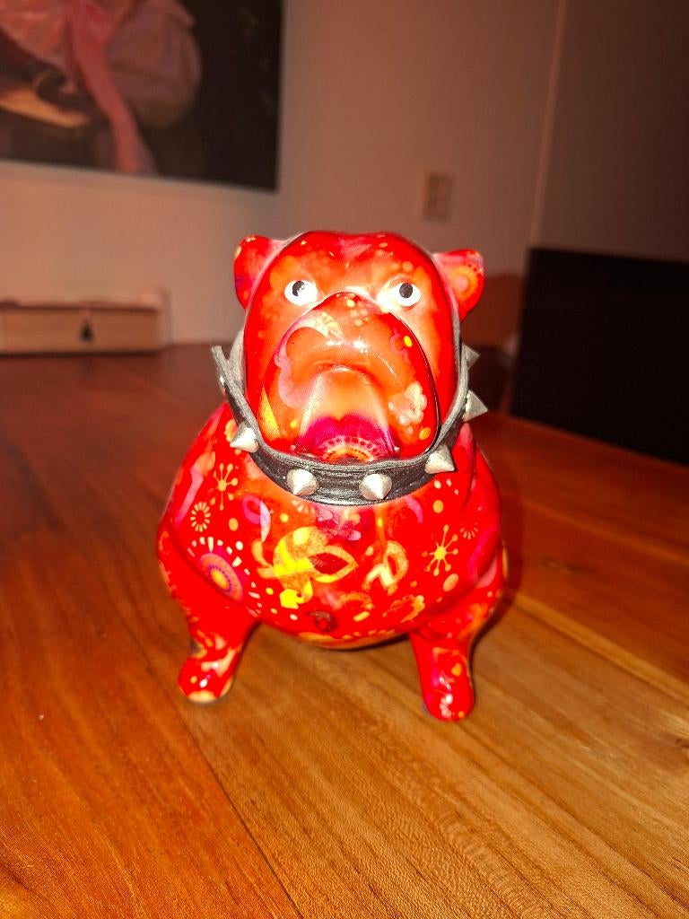 Keramiek beeld Engelse Bulldog Pomme-Pidou, Ophalen, Zo goed als nieuw