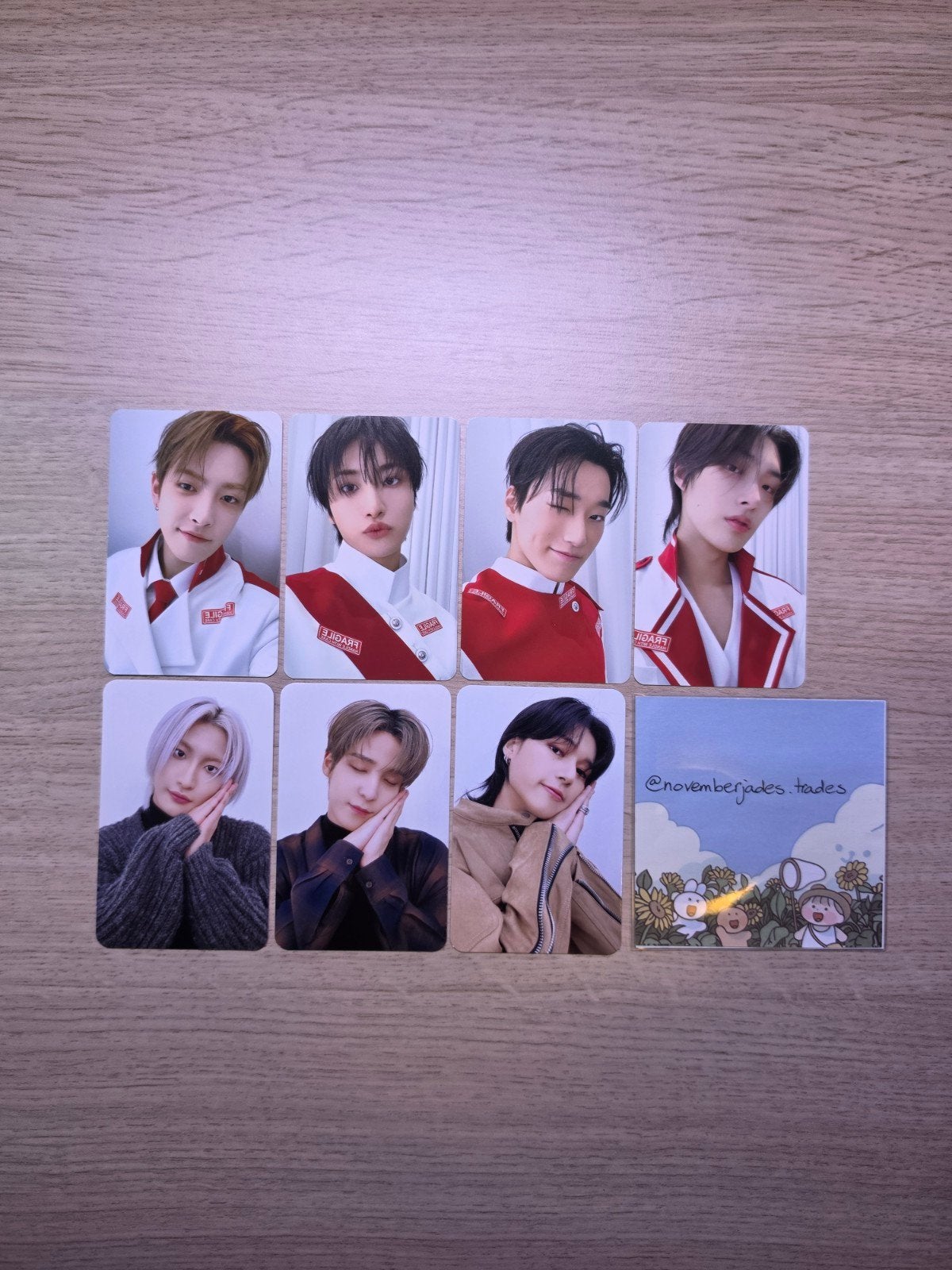Ateez x Aniteez 50k purchase benefit photocards, Verzenden, Zo goed als nieuw, Foto of Kaart