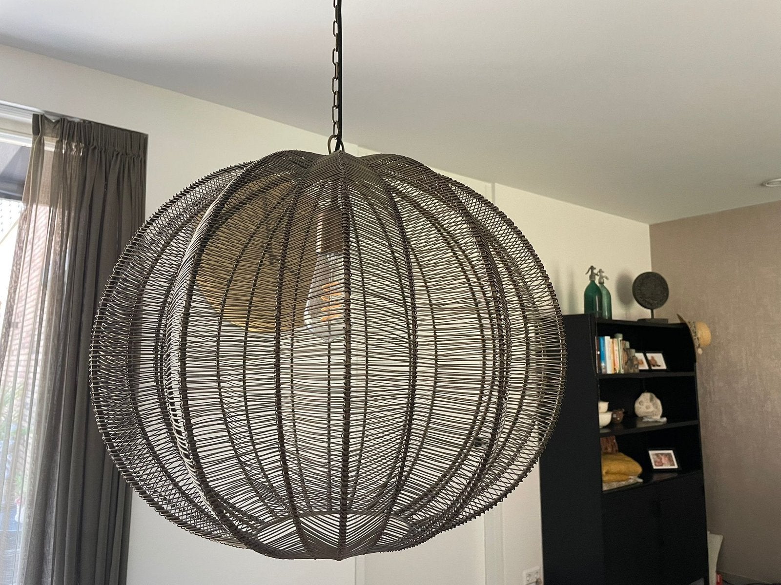 Te koop in prachtstaat verkerende 2 lampen, Huis en Inrichting, Lampen | Hanglampen, Ophalen of Verzenden, Zo goed als nieuw, Metaal