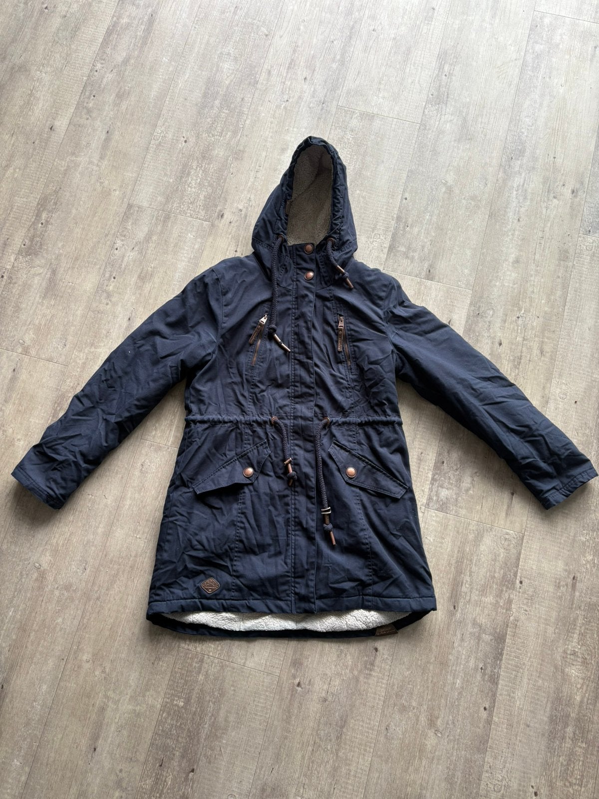 Ragwear winterjas XXL donkerblauw, Ophalen of Verzenden, Zo goed als nieuw, Maat 46/48 (XL) of groter, Blauw