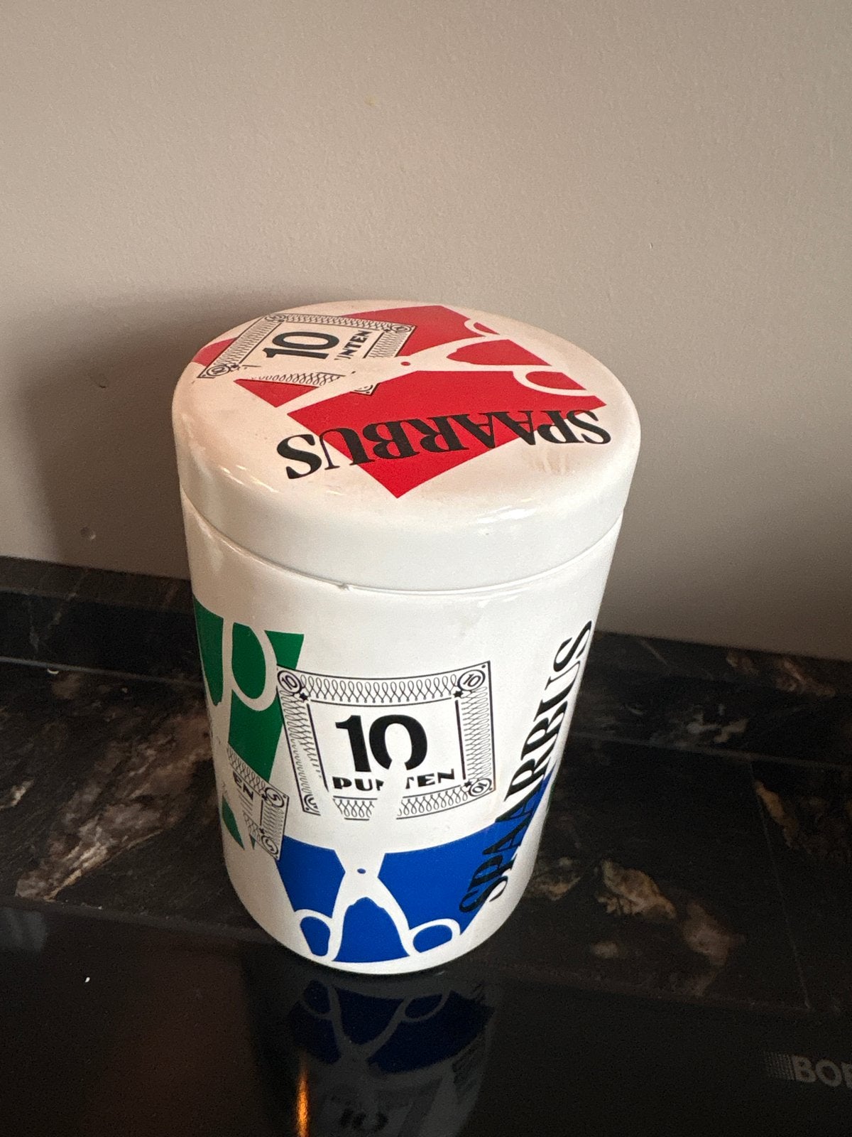 Vintage Brabantia Spaarbus met Douwe Egberts punten, Ophalen of Verzenden, Gebruikt