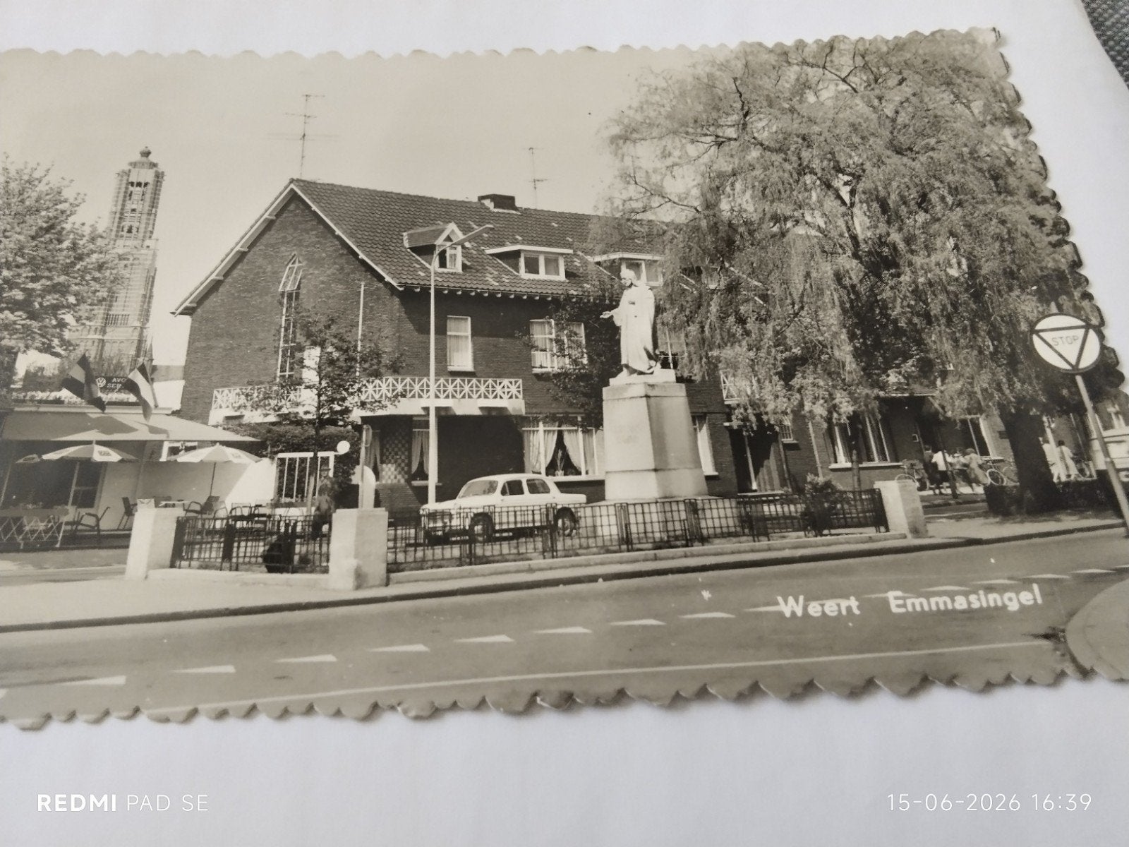 Oude Ansichtkaart Weert Emmasingel Zwart-Wit, Ophalen of Verzenden, 1960 tot 1980, Ongelopen, Limburg