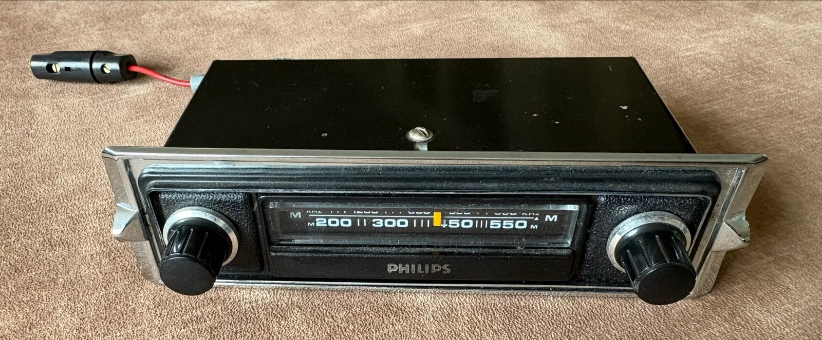Vintage Philips autoradio - Klassieke auto-onderdeel, Ophalen of Verzenden, Gebruikt