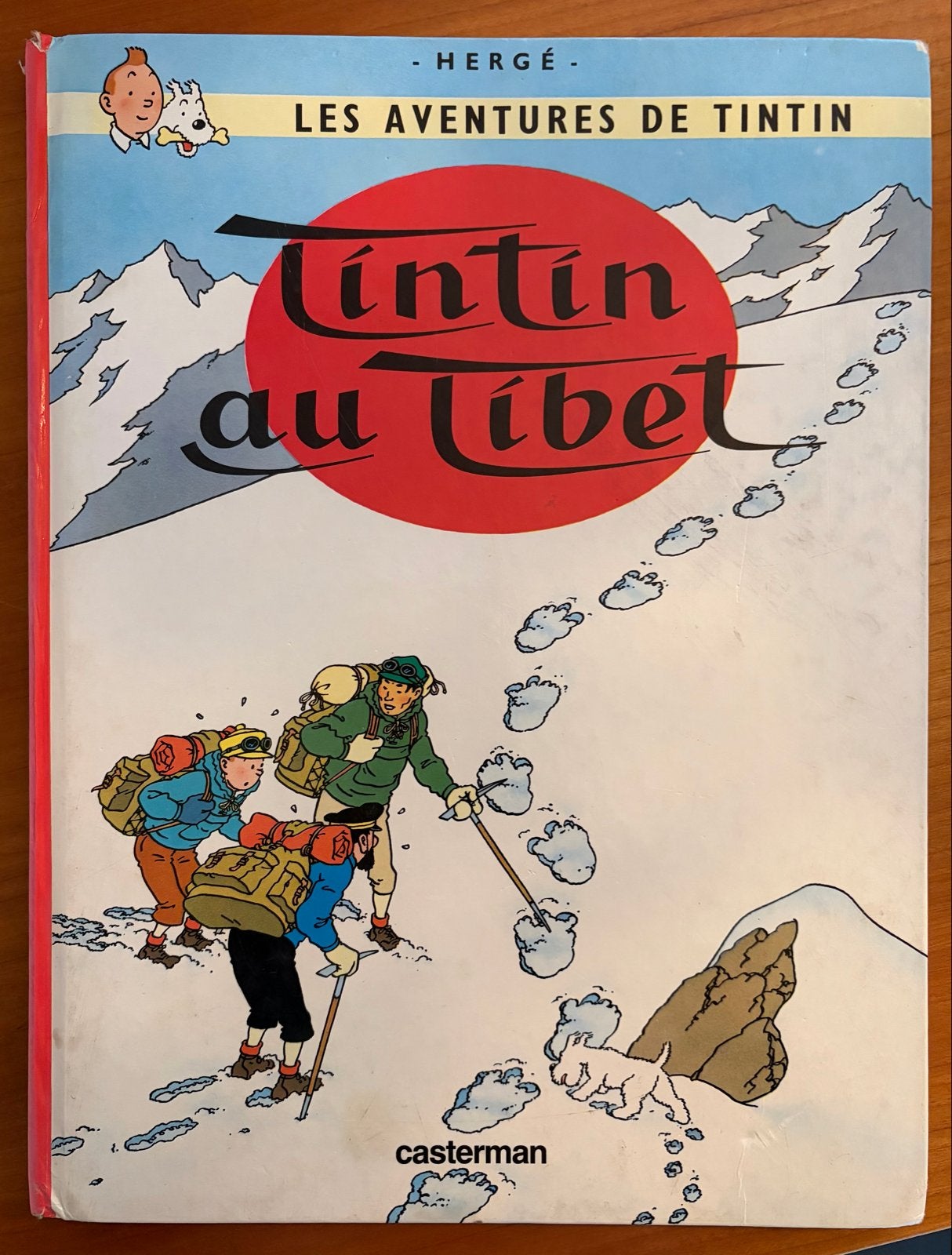 Kuifje in Tibet - Les Aventures de Tintin, Eén stripboek, Ophalen of Verzenden, Gelezen