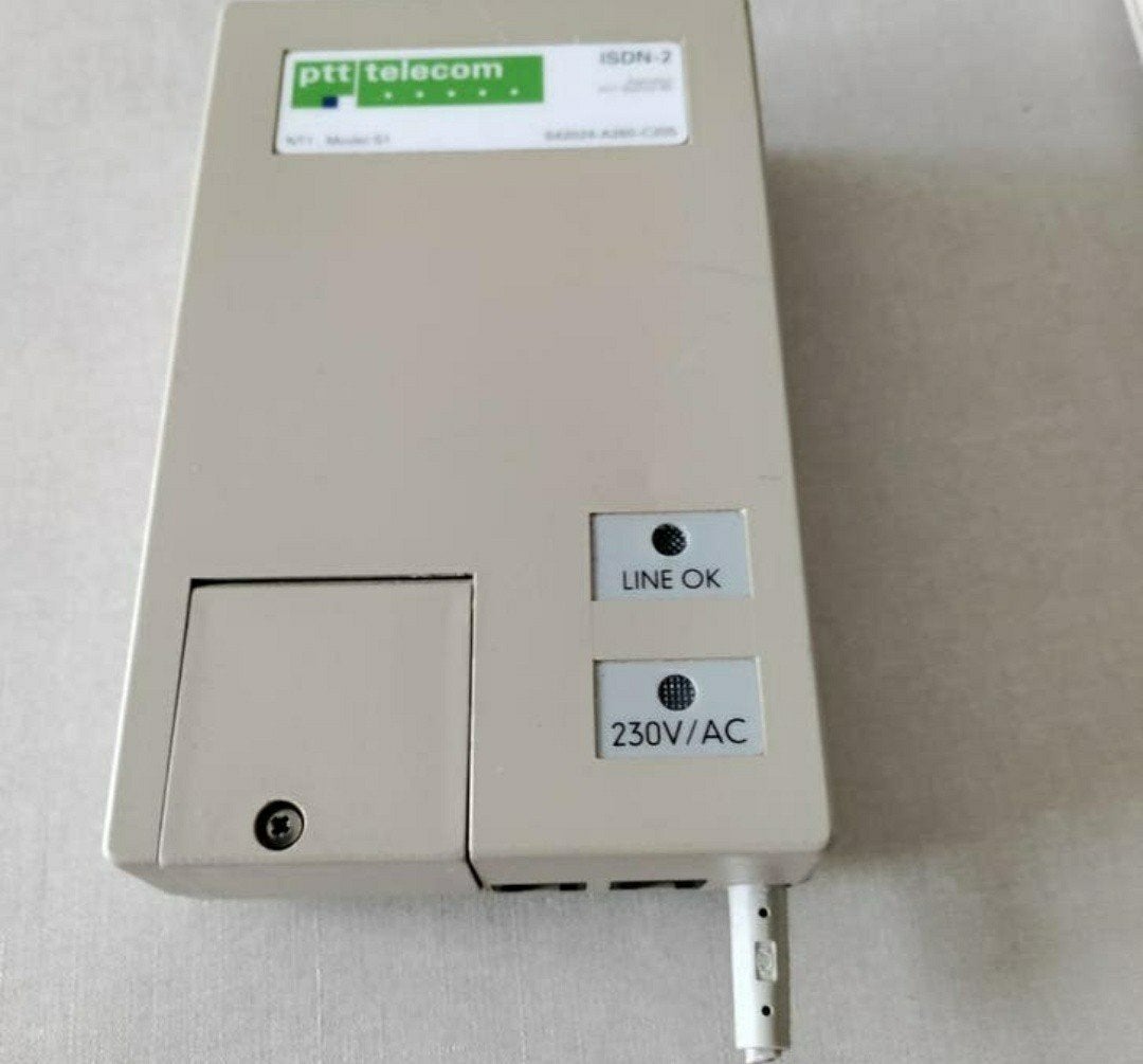 ISDN- 2,PTT Telecom,NT 1,model S1,Line,Internet,Bellen,Retro, Ophalen of Verzenden, Gebruikt