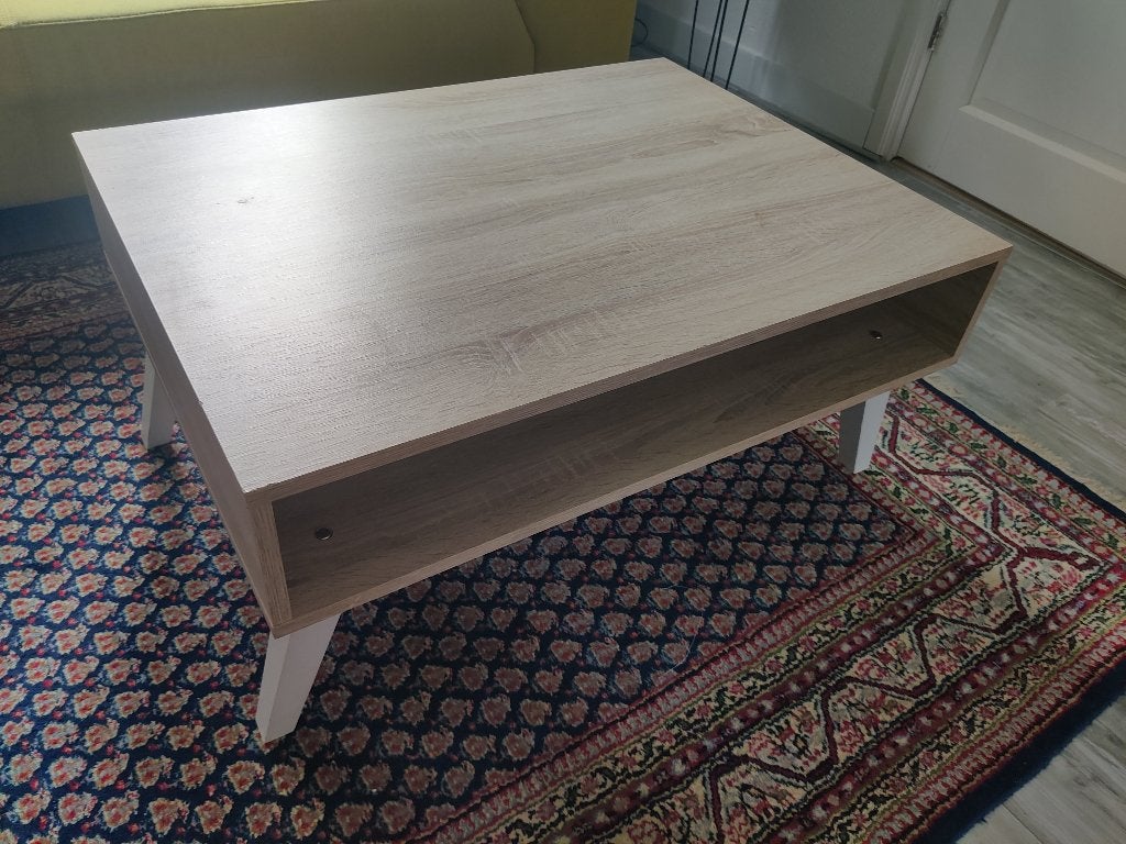 Salontafel Scandinavisch (Dokka), Huis en Inrichting, Ophalen, Zo goed als nieuw, 50 tot 100 cm, Scandinavisch, modern, minimalistisch, landelijk, licht