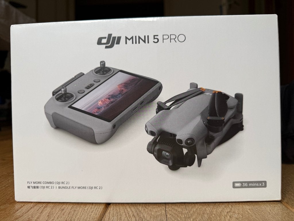 DJI Mini 5 Pro Fly More Combo (RC 2) - Nieuw in doos, Return to Home, 30 tot 45 minuten, Cameradrone, 5 tot 10 kilometer