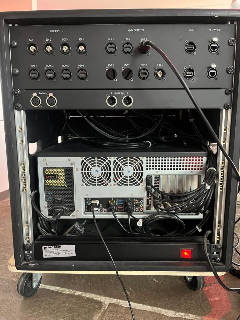 Professionele vMix Livestream Flightcase SDI&HDMI Eventready, Ophalen, Zo goed als nieuw, Video