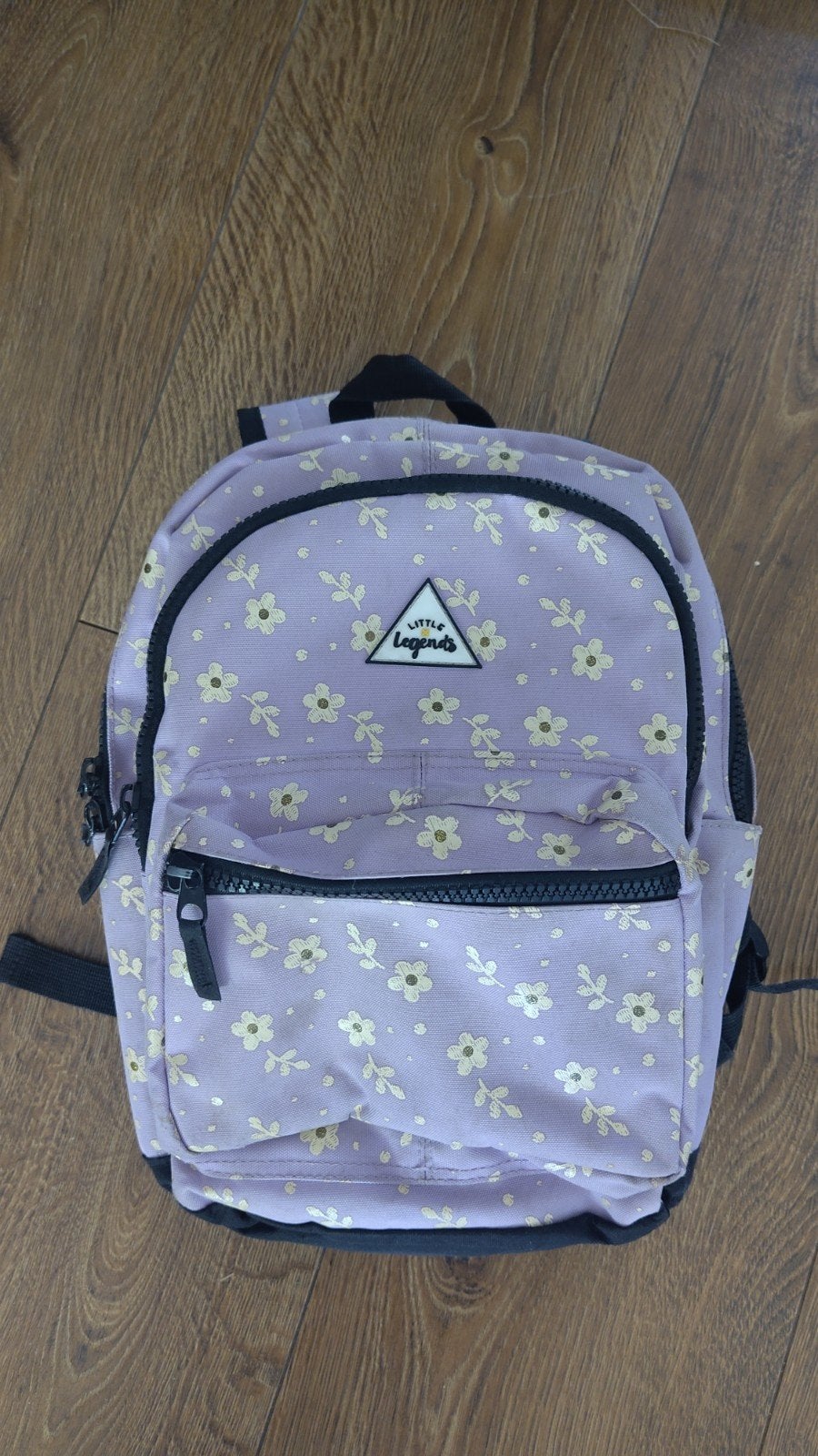 Kinder Rugzak paars met bloemen van Little Legends, Sieraden, Tassen en Uiterlijk, Tassen | Rugtassen, Gebruikt, 25 tot 40 cm
