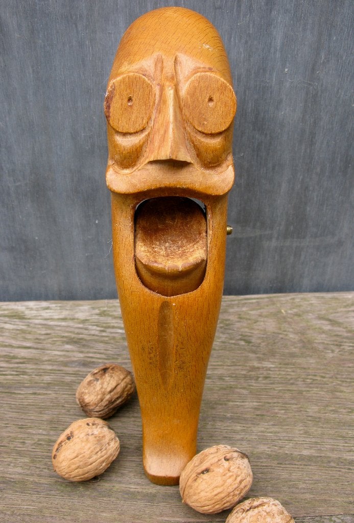 KAY BOJESEN NOTENKRAKER "STAUNING" DEENS DESIGN  1930, Hout, Object, Ophalen of Verzenden, Handgemaakt