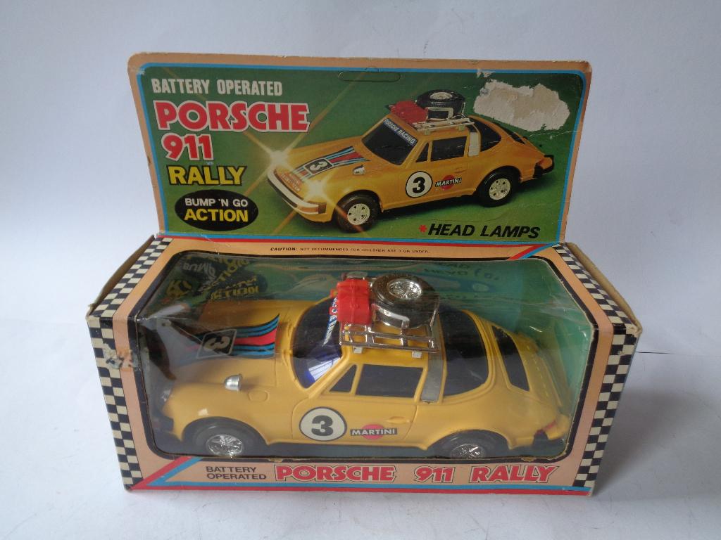 Star Toys Porsche 911 Rally in Doos.  Hong Kong, jaren''70, Ophalen of Verzenden, Zo goed als nieuw, Auto, Overige merken
