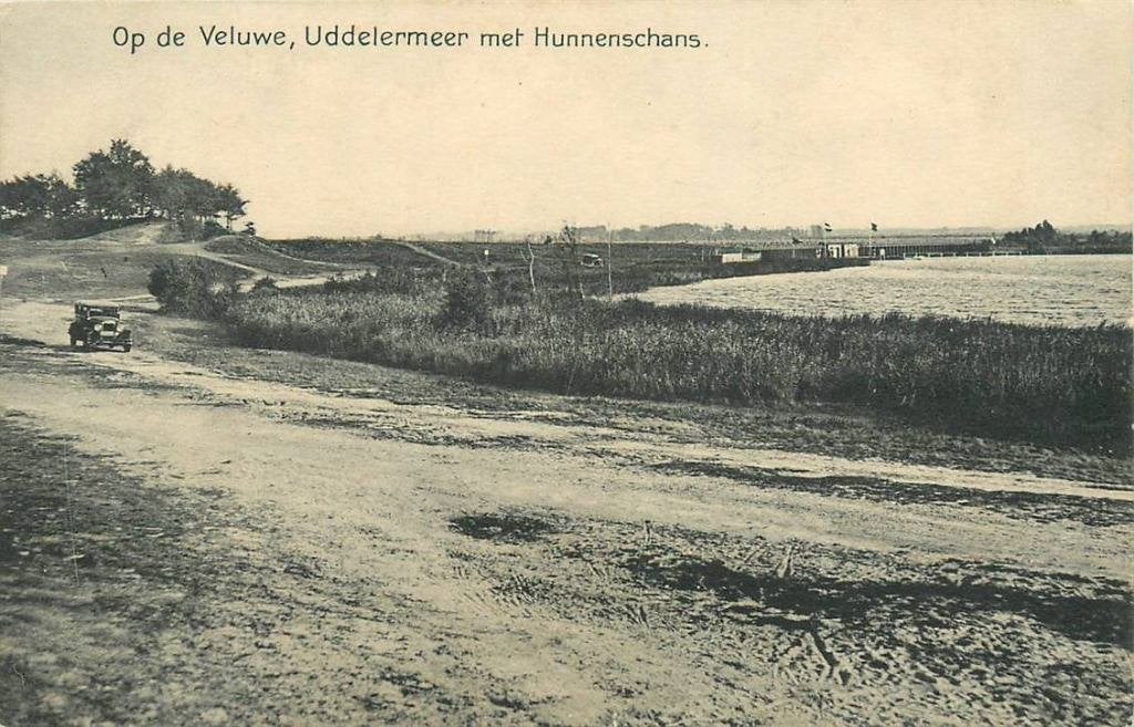 388-274-039 Veluwe Uddelermeer met Hunnenschans, Verzenden, Voor 1920, Gelderland