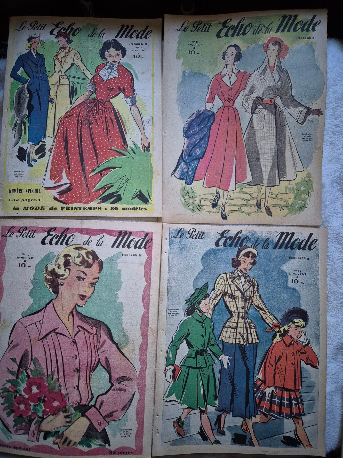 Le petit echo de la mode - maart 1949, Ophalen of Verzenden, 1940 tot 1960, Buitenland