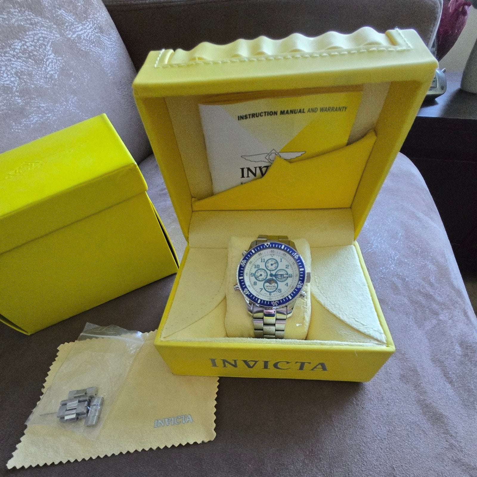 INVICTA herenhorloge model 4041, Sieraden, Tassen en Uiterlijk, Horloges | Heren, Overige merken, Staal, Staal, Polshorloge