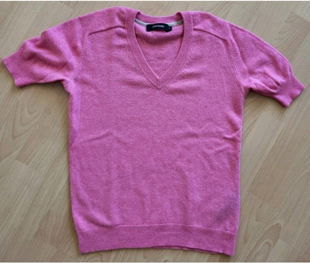 Lisa Yang cashmere  truitje maat 34/36 in mieuwstaat, Ophalen of Verzenden, Zo goed als nieuw, Roze, Maat 34 (XS) of kleiner