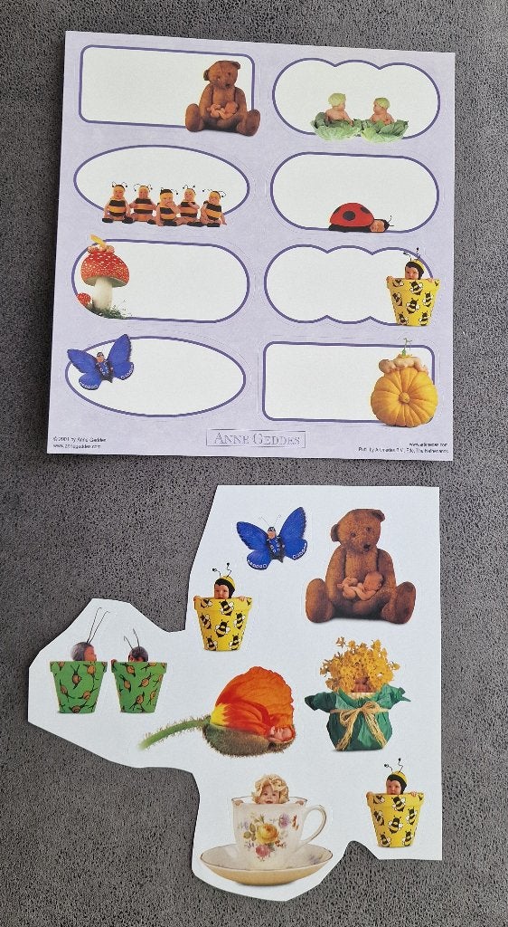 Stickers van Anna geddes, Ophalen of Verzenden, Zo goed als nieuw, Meerdere stickers